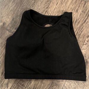 Black Sleeveless Women's sports bras w hole back